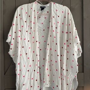 Steve Madden White Fabric with Pink and Red Patterns